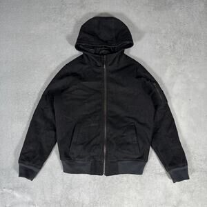 Hollister Hooded Zip Jacket Black - Size: L